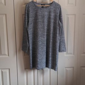 Gray heather sweater dress/tunic